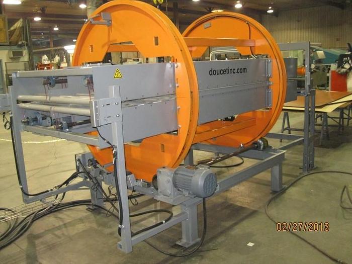 Doucet TR-180 Barrel Turner Conveyor for Flipping Panels Inline, 48 x 92" Panel capacity