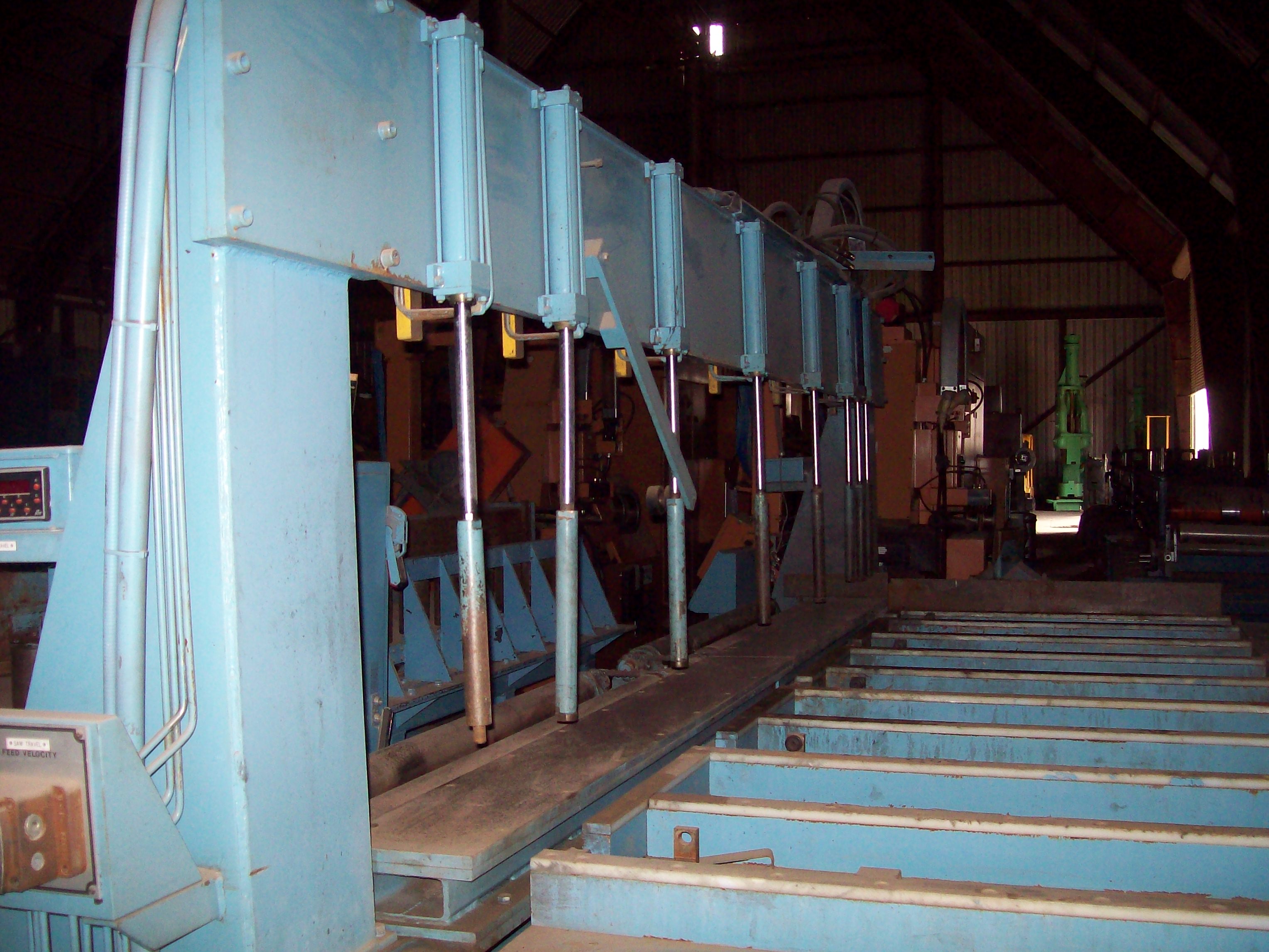 Used 24"  x 144" Tannewitz Model 60-24MH Vertical Band Type Plate Saw; Mfg. 1995