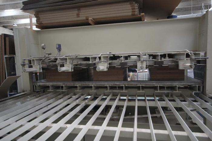 Usato 2007 Block board hot press OMC pressa per listellare OMC
