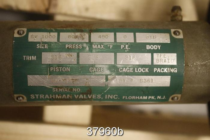 Used Strahman SV-1000 Sample Valve (1.5x1.25" NPT) #37960