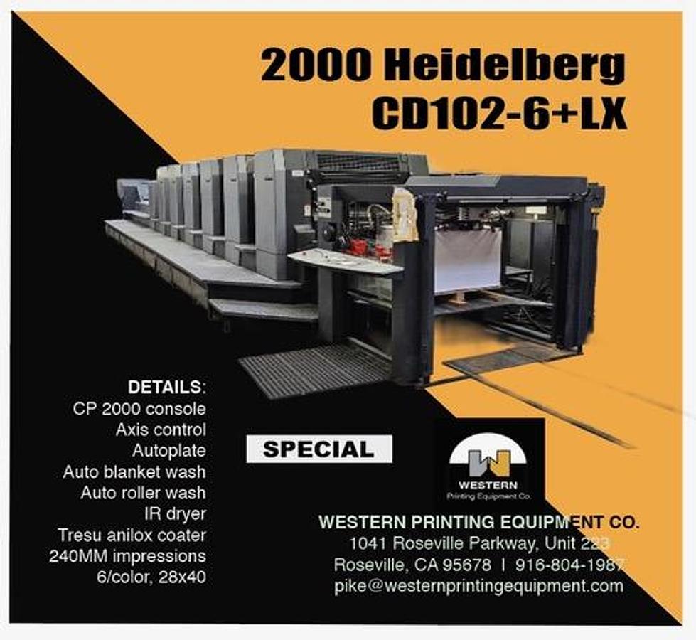 Used 2000 Heidelberg SM 102 6P+L