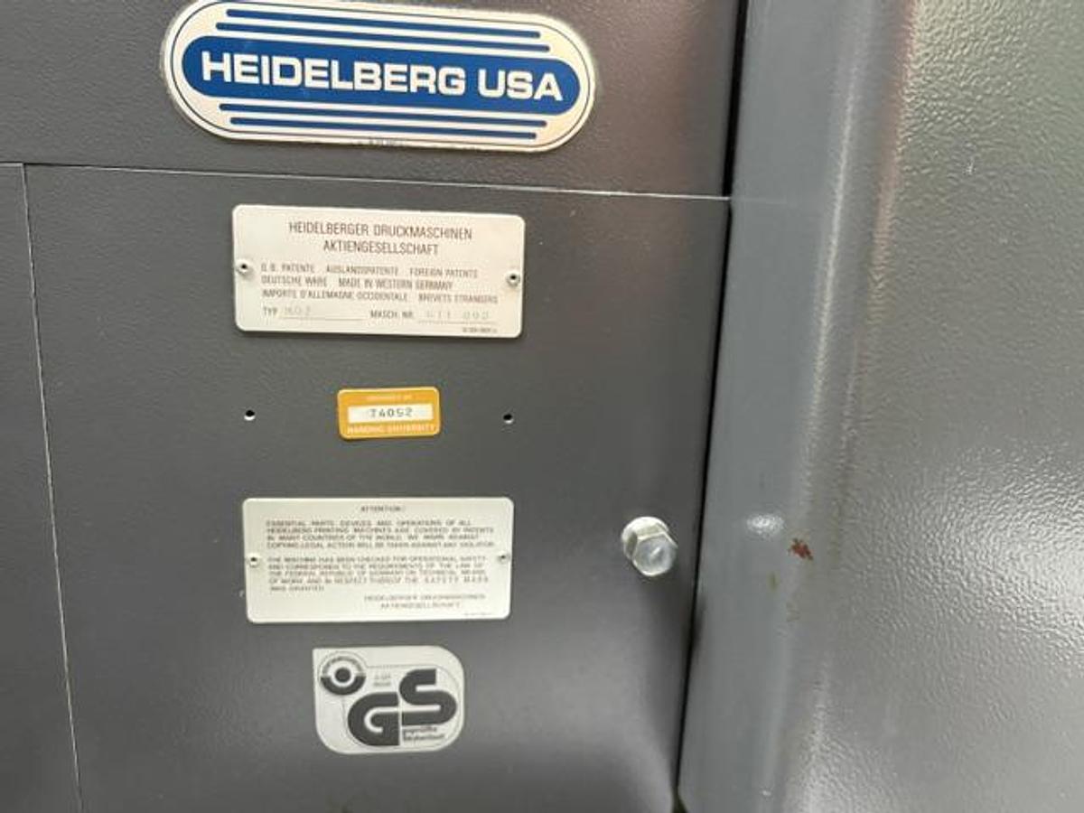 Used 1993 Heidelberg MOZ