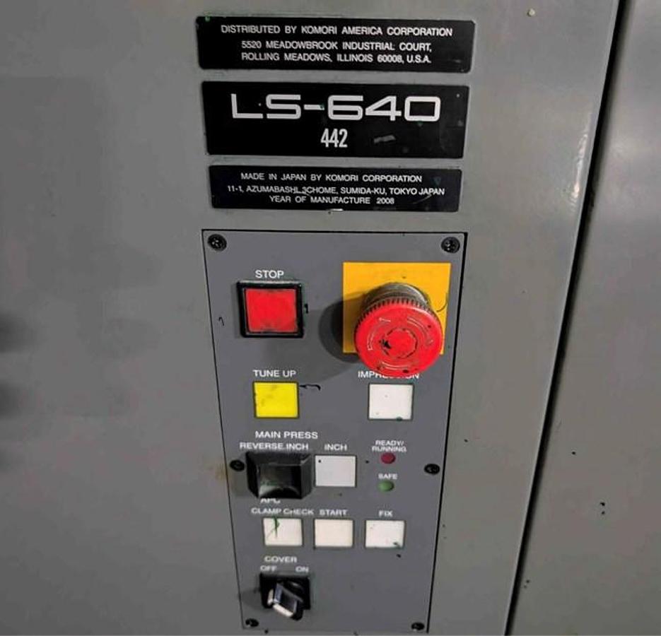Used 2008 Komori Lithrone LS-640+LX