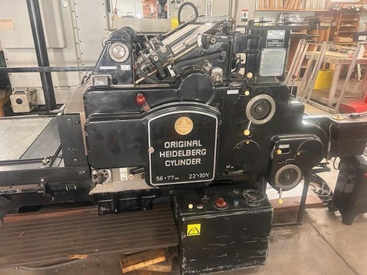 Used Heidelberg Cylinder SBG 22"x30-1/4"