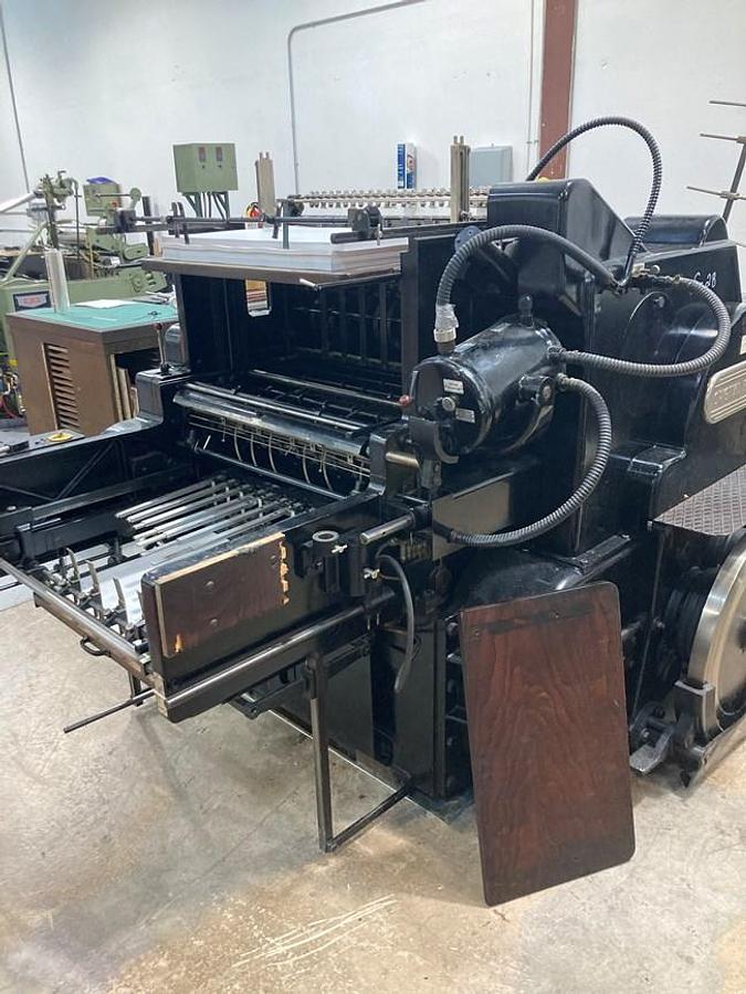 Used 1958 Heidelberg Cylinder S 21-1/4" x 28-3/8"