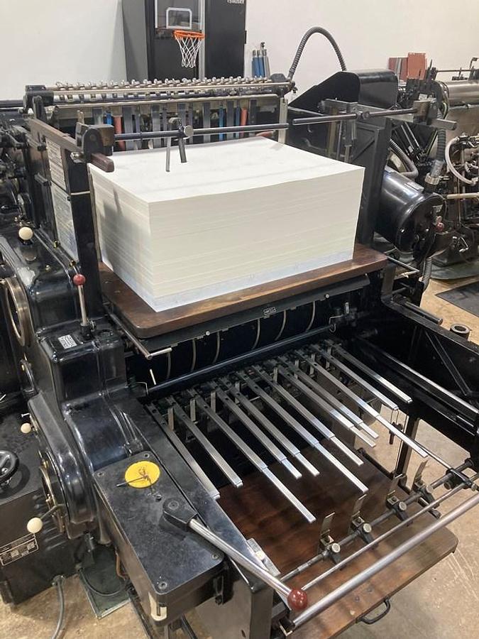 Used 1958 Heidelberg Cylinder S 21-1/4" x 28-3/8"