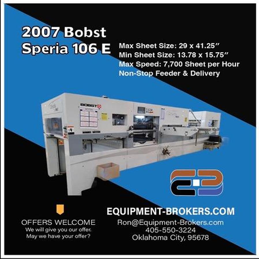Used 2007 Bobst SPeria 106 E