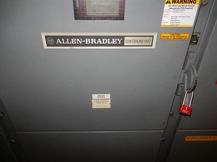Used 2400V ROCKWELL AUTOMATION ALLEN BRADLEY MOTOR STARTER SECTION