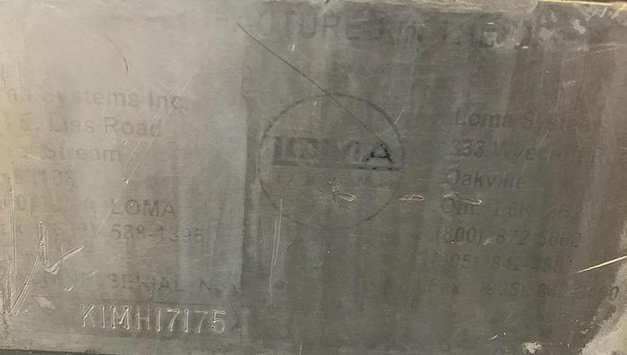 Used Detector, Metal, 12" X 4", Loma, IQ, Belt Conveyor #C742472