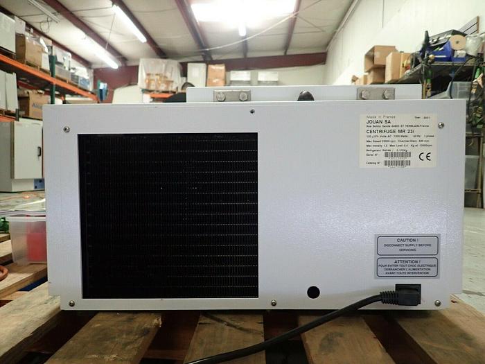 Used Jouan MR 23i Refrigerated Centrifuge with Rotor SWM 180.5, Manual & Extras