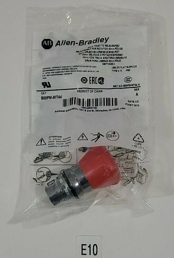 *NEW IN BAG* Allen Bradley 800FM-MT44 Twist to Release Red Push Button Ser. A