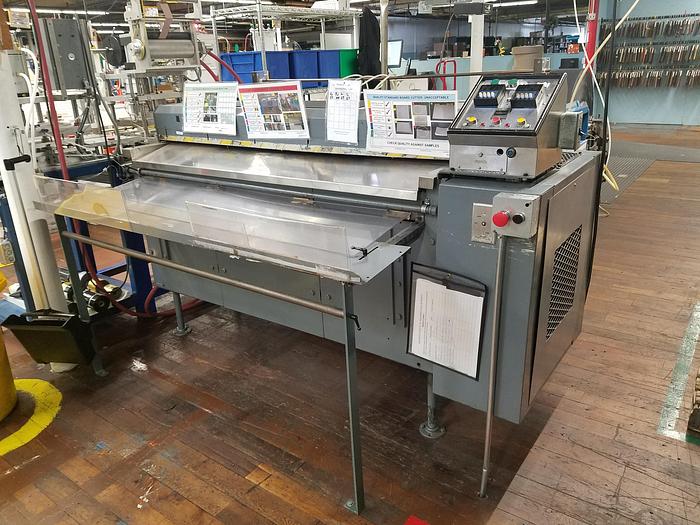 Used 60" Rosenthal Sheeter Die cutting Machine Cardboard Fast Production Shear Sheets