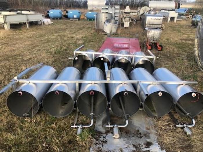 Brugt 250 liters åbne rustfrie tanke