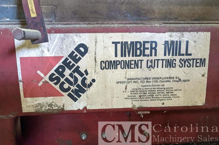 Used Speed Cut Timber Mill Component Saw