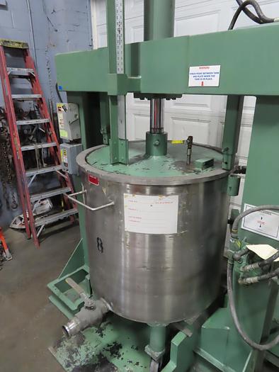 Used MYERS ENGINEERING HYDRAULIC RAM DISCHARGE PRESS