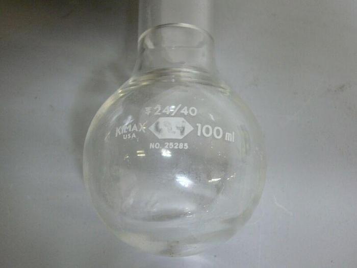 Used Kimax 25285 24/40 100mL Laboratory Glassware