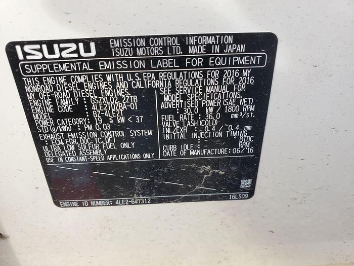 Used 2017 Multiquip Whisperwatt DCA25-SSIU4F Generator 