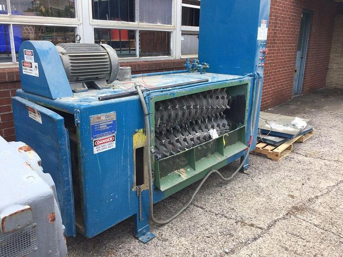 Used 58" BLOAPCO BLOWER APPLICATION COMPANY FLOOR MOUNT SHREDDER W/ CONVEYOR