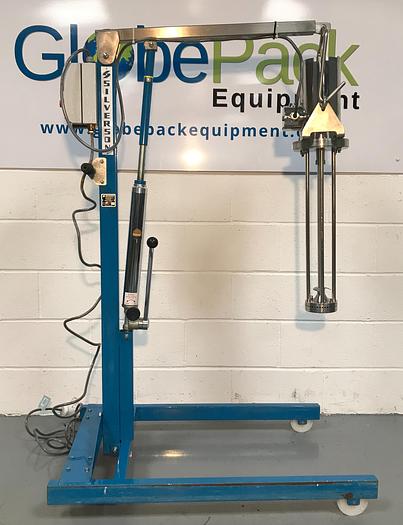 Used Silverson drop in Homogenizer with mobile hydraulic floor stand