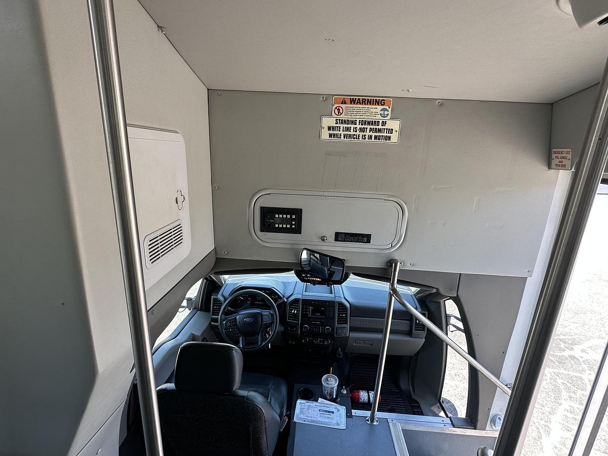 Refurbished 2018 Ford F550 Glaval Wheelchair Shuttle Bus 28 Passenger 2 Wheelchair