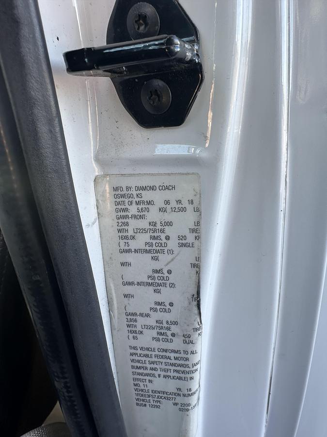 Refurbished 2018 Ford E-350 Non-CDL 13/2 Wheelchair Shuttle Bus