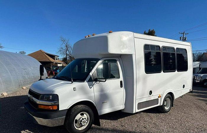 Refurbished 2016 Chevrolet NON CDL 12 PASSENGER DIESEL 3500 SHUTTLE BUS