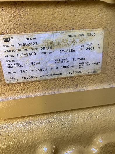Used Caterpillar 3306 230kW Enclosed ,Base Tank