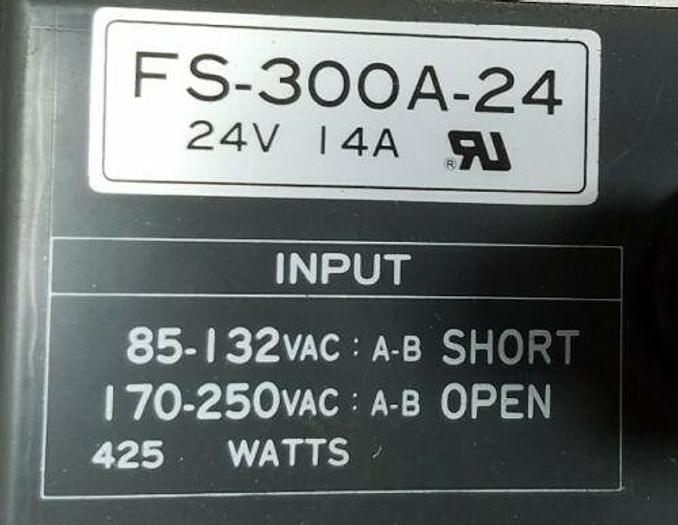 Used NEMIC LAMBDA FS-300A-24 USED POWER SUPPLY FS300A24