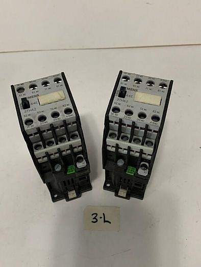 Used Siemens 3TH4244-OB Contactor, 24V Coil - (Lot Of 2)USED Fast Shipping!