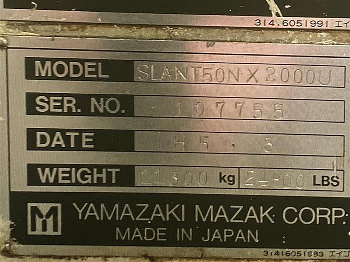 Used 1994 Mazak Slant Turn 50N/2000