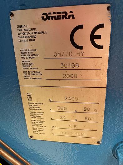 Usato PUNZONATRICE OMERA OM 70 HY