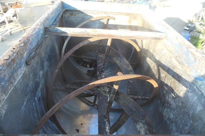 Used Mixer, Ribbon, 58 CF, S/st & C/st, Strong Scott, 15 HP #C743241