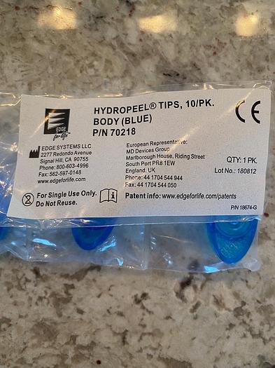 New Edge Systems Hydrafacial Blue Body Tips (10 Quantity) Hydropeel