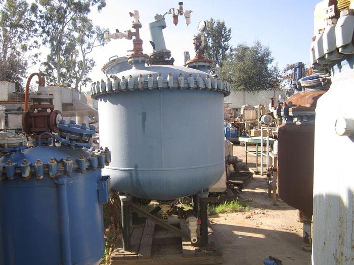 Used Tank, 500 Gallon, Glass Lined, Pfaudler, 5' x 3', Agit, DT/DB, #S736311