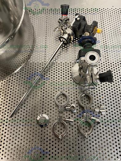 Used Alloy Products 45 Liter Stainless Steel Reactor 50 PSI w/ Bottom Drain & Valves