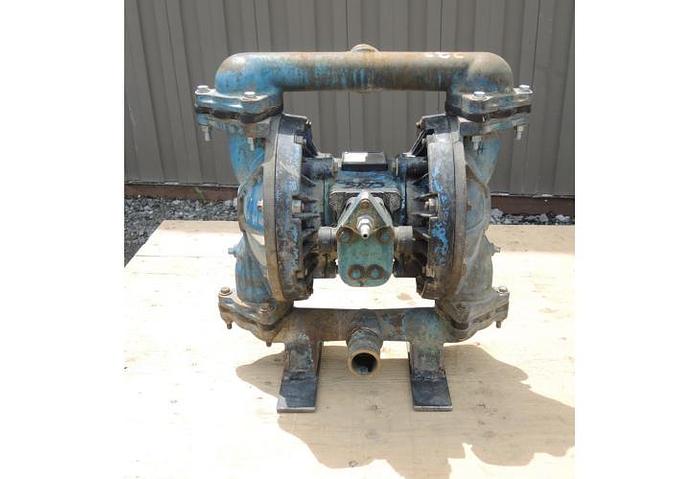 USED DIAPHRAGM PUMP, 1.5" X 1.5" INLET & OUTLET, CAST IRON