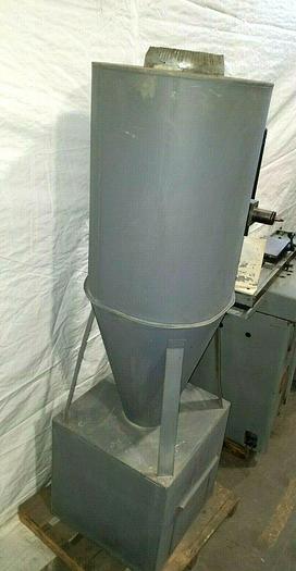 Used Cyclone Dust Collector Unit for use with existing system catches heavy particles