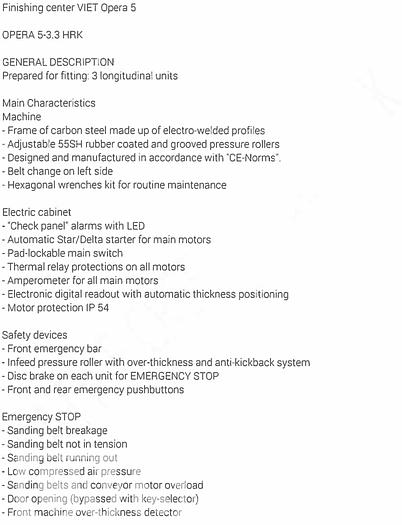 Used 2019 Viet Opera 5 Wide Belt Sander