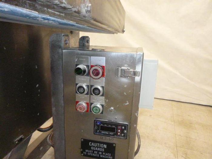 Used Shuttle Conveyor, Stainless Steel; 36" Stroke