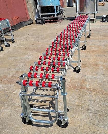 Used Conveyor, Skate Wheel, 14" x 13', Accordion, Nesta Flex B #C744150