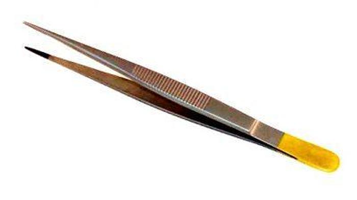 Used Forceps Tissue Dissecting Fine Point Tungsten Carbide Plain 140mm (5-1/2in)