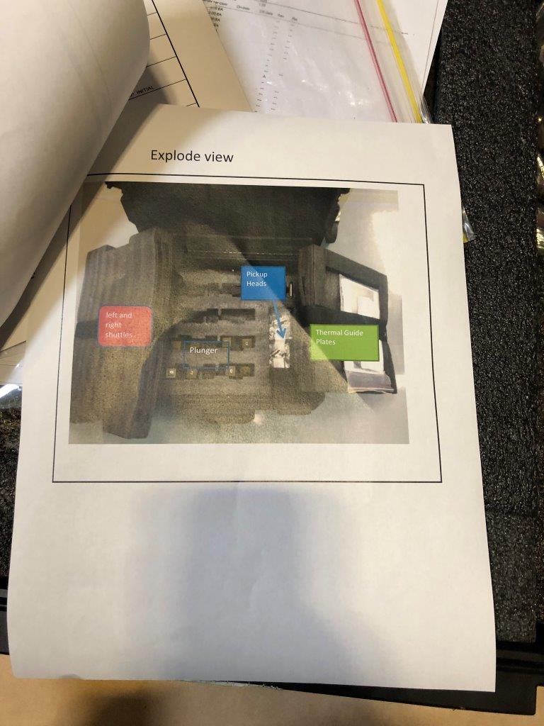 Used DELTA DE8000 6.8 x 6.2 eMGA Test Handler Change Kit