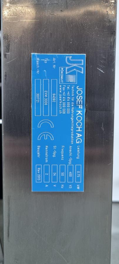 Gebruikt 2013 Josef Kochag Onthuidmachine, EVM 3006