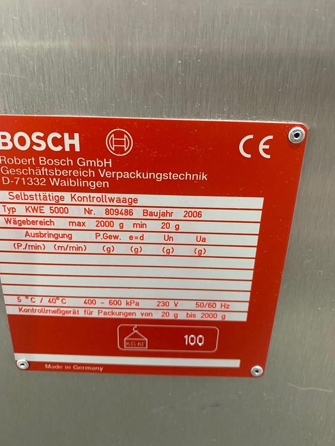 Gebruikt 2006 Bosch Checkweger, KWE 5000