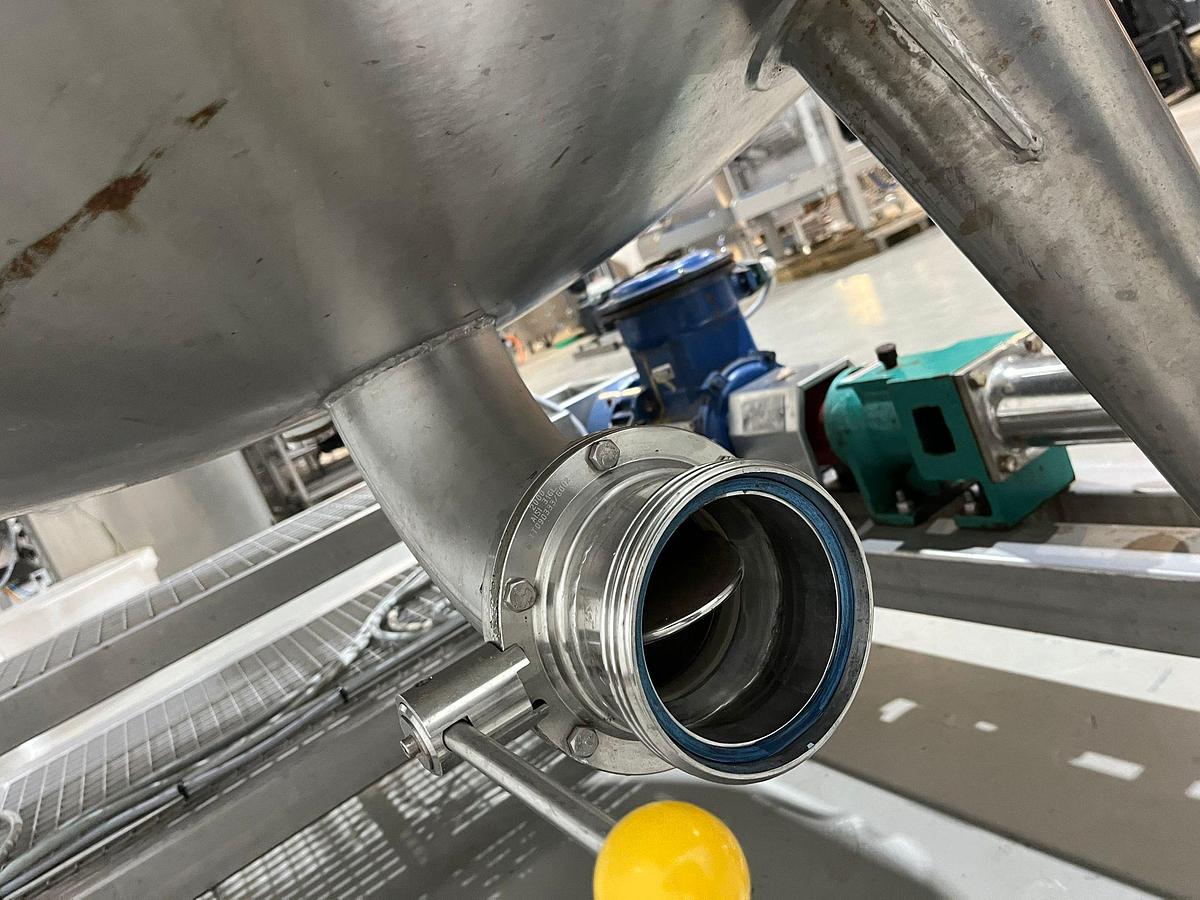 Gebruikt DIESSEL RVS Menger/tank met roerwerk