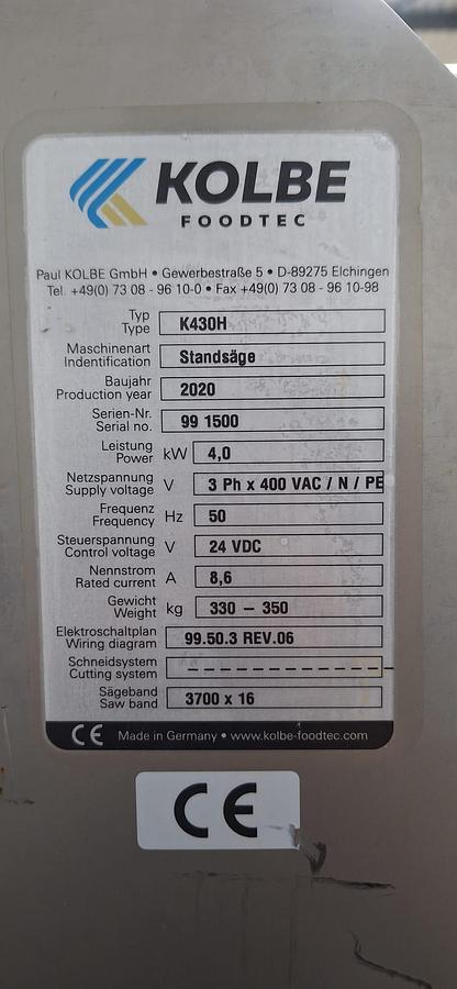 Gebruikt 2020 Kolbe Lintzaagmachine, K430H