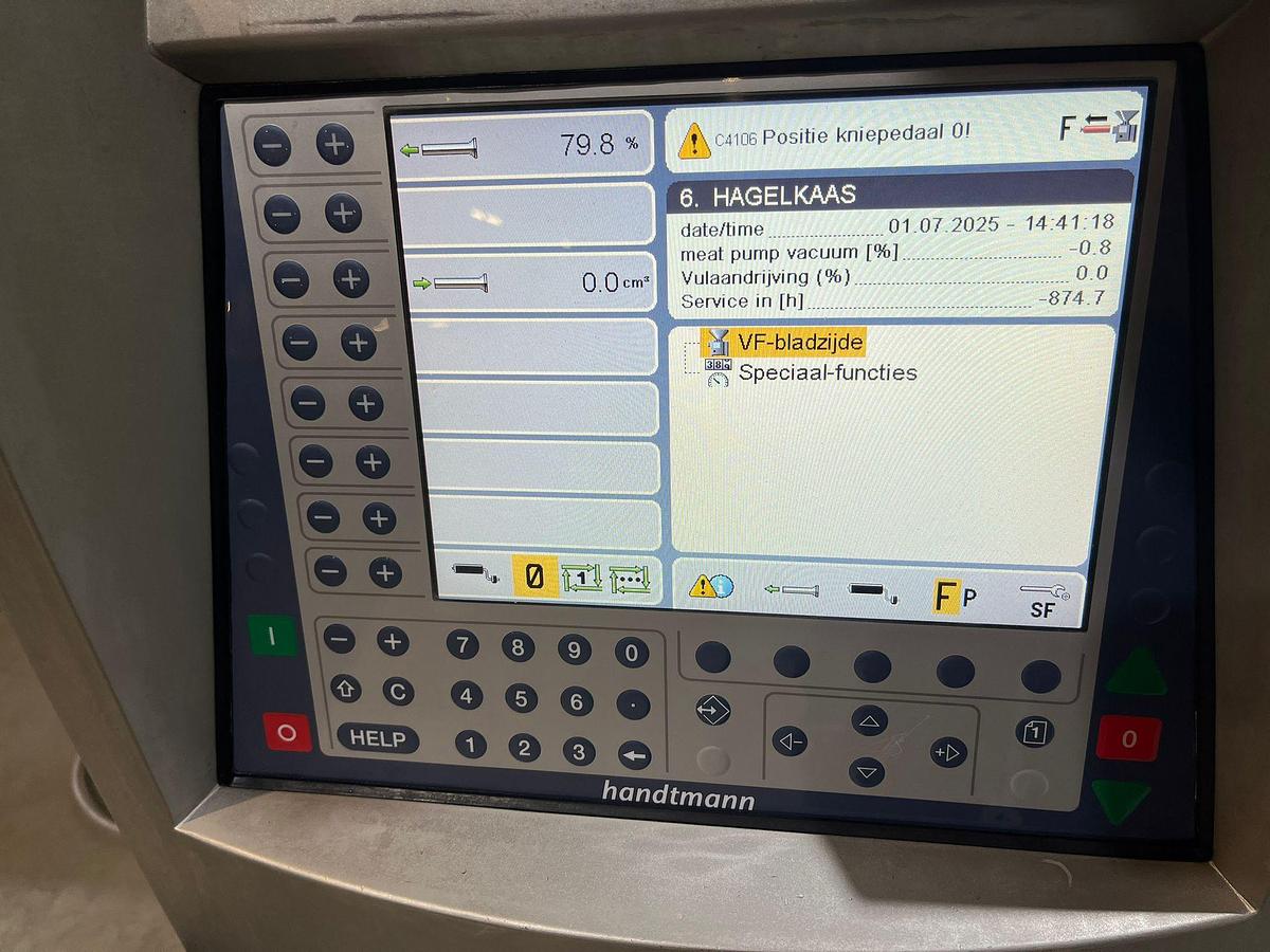 Used 2019 Handtmann Vacuümvuller, VF620K-pomp