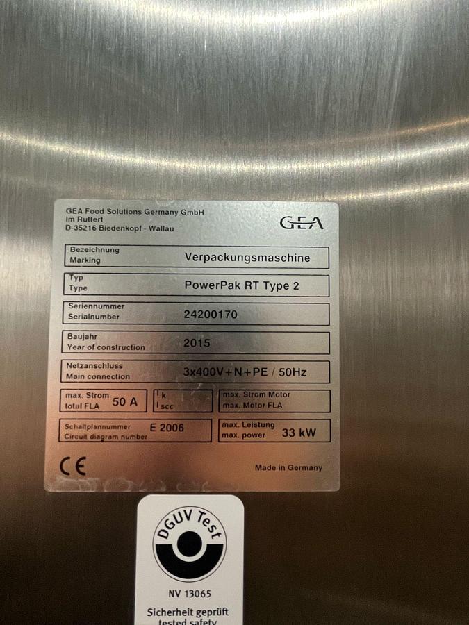 Used 2015 GEA PowerPak RT-0000004033-00