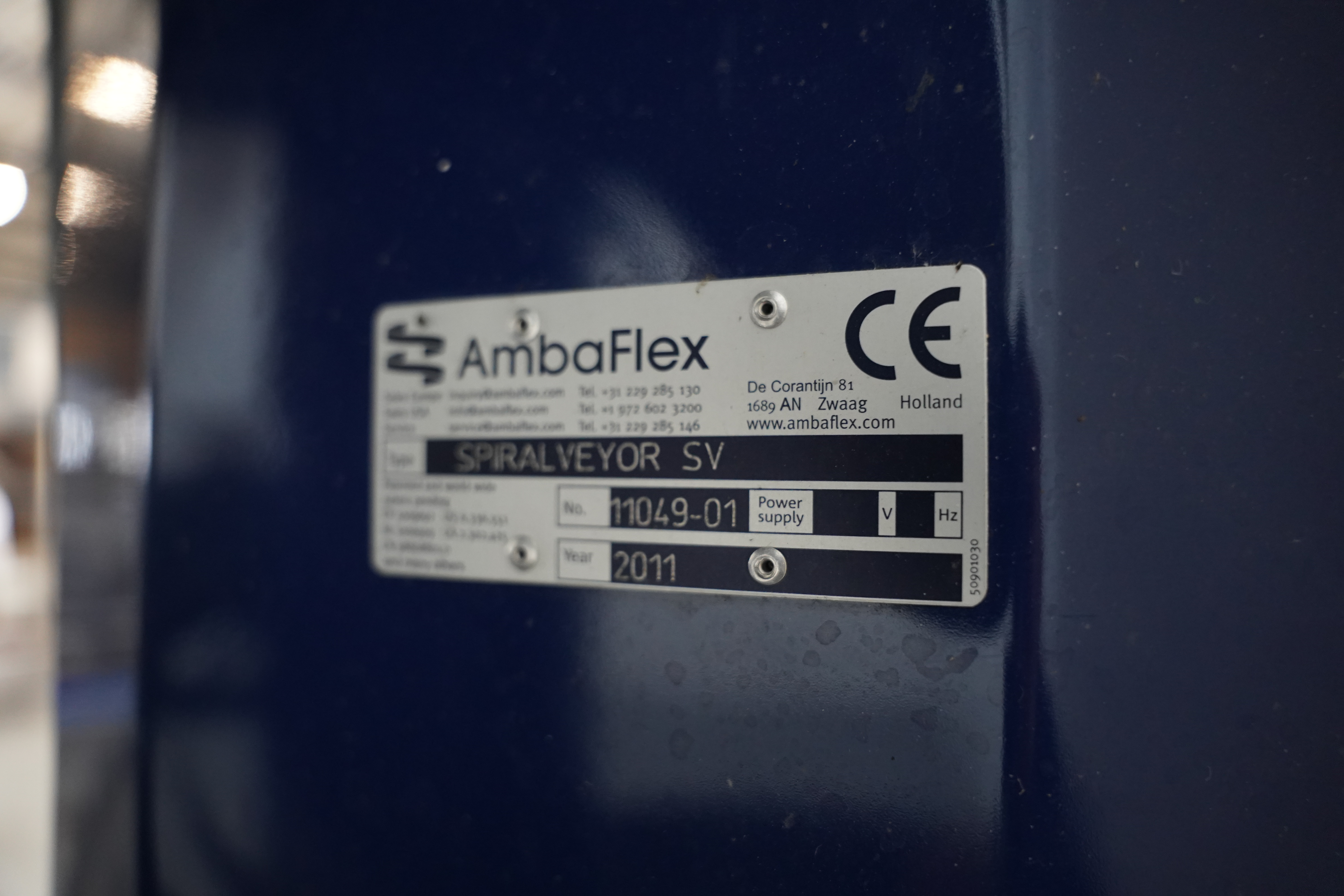 Gebruikt 2011 Ambaflex Spiralconveyor 