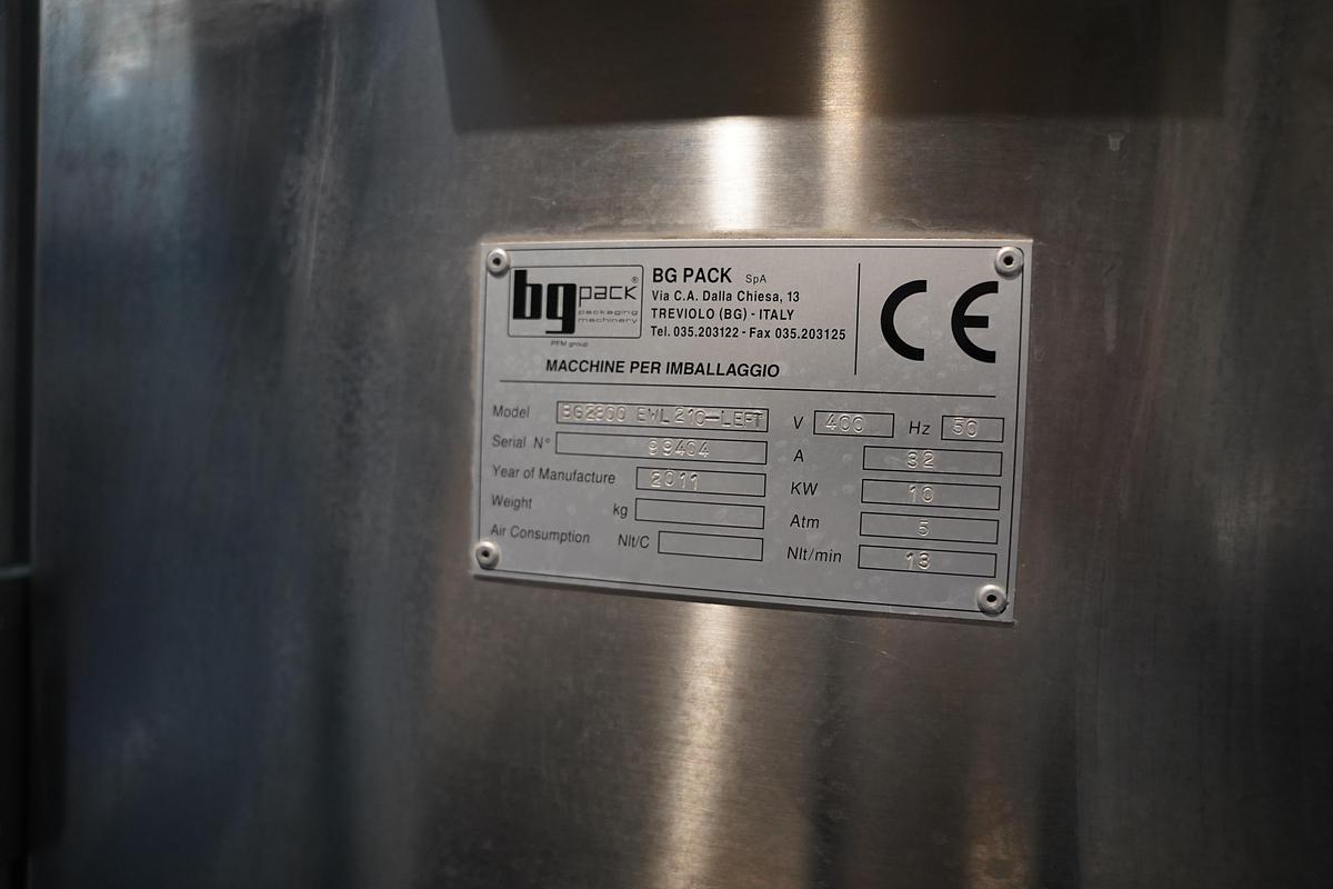 Gebruikt 2011 BG PACK Spa revolver flow packline type BG2800 EWL220-LEFT